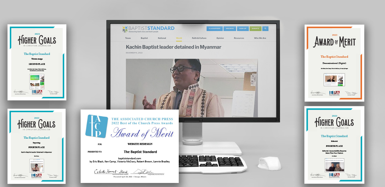 Baptist Standard receives awards for website design